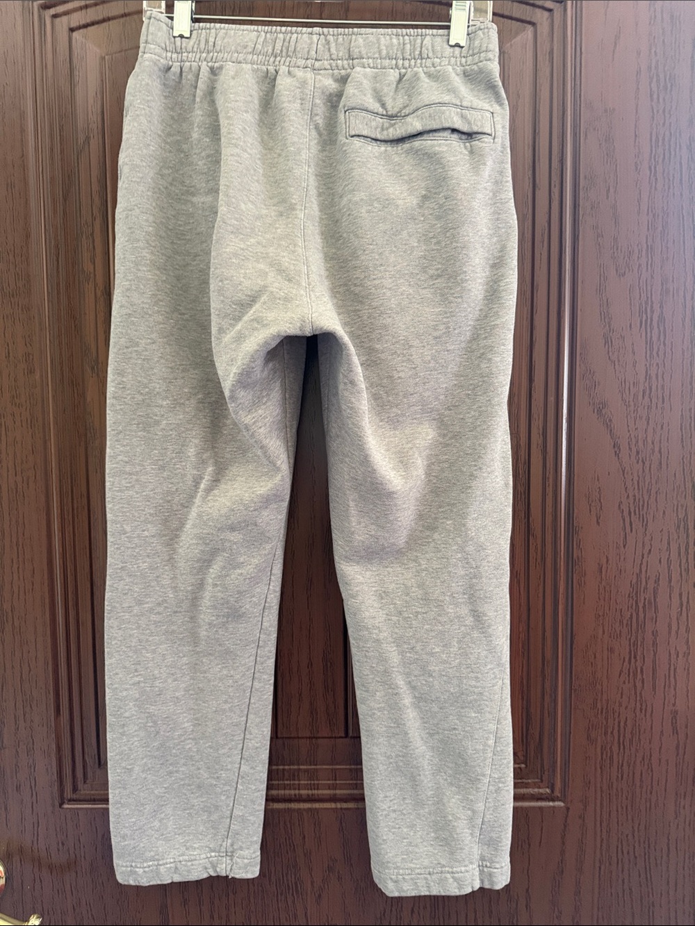 Nike Youth Gray Fleece Joggers with White Swoosh - Picture 2 of 4